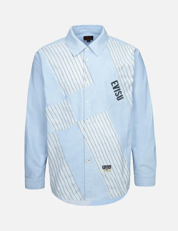 Men's Retro - Style Hawaiian Print Casual Shirts in Bold Patterns for a Tropical VacationWheel of Wisdom and Logo Print Relax Fit Deconstructive Shirt Men's Retro - Style Hawaiian Print Casual Shirts in Bold Patterns for a Tropical VacationWheel of Wisdom and Logo Print Relax Fit Deconstructive Shirt