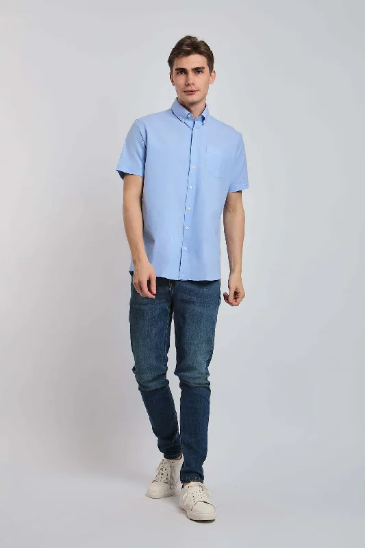 Men's Linen Blend Casual Shirts with Roll - Up Sleeves for a Summer Beach LookMen Shirt Regular Fit Oxford Cotton Short Sleeves Men's Linen Blend Casual Shirts with Roll - Up Sleeves for a Summer Beach LookMen Shirt Regular Fit Oxford Cotton Short Sleeves