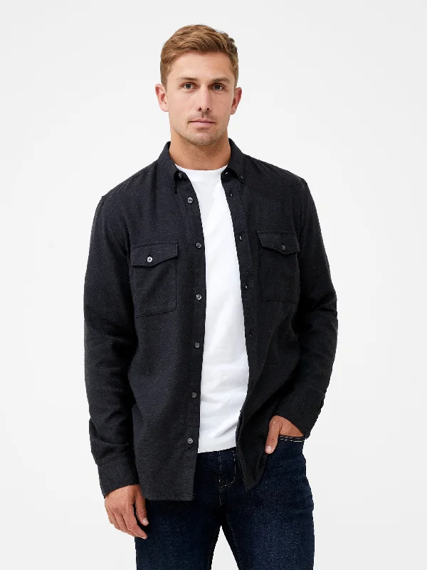Men's Sustainable Recycled Material Casual Shirts for Eco - Conscious ConsumersFlannel 2 Pocket Long Sleeve Shirt Men's Sustainable Recycled Material Casual Shirts for Eco - Conscious ConsumersFlannel 2 Pocket Long Sleeve Shirt