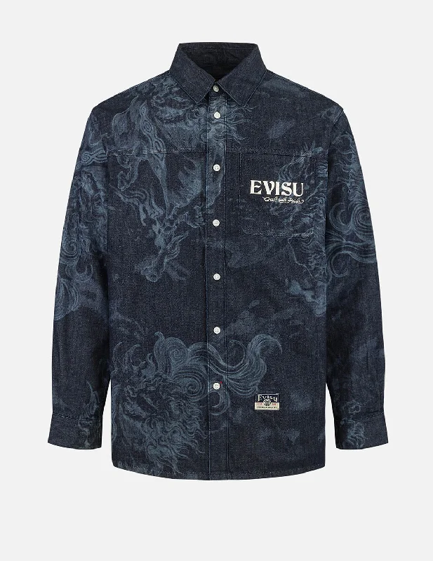 Plus Size Men's Plaid Flannel Casual Shirts in Earth Tones for a Cozy Fall OutfitHakutaku Laser Printed Relax Fit Denim shirt Plus Size Men's Plaid Flannel Casual Shirts in Earth Tones for a Cozy Fall OutfitHakutaku Laser Printed Relax Fit Denim shirt