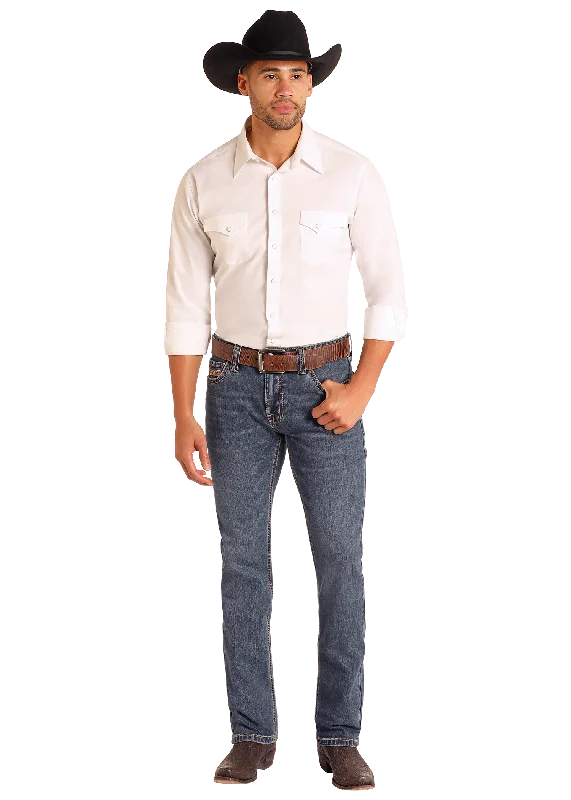Plus Size Men's Plaid Flannel Casual Shirts in Earth Tones for a Cozy Fall OutfitMen's Rock & Roll Cowboy Revolver Jean #BM1RD04867 Plus Size Men's Plaid Flannel Casual Shirts in Earth Tones for a Cozy Fall OutfitMen's Rock & Roll Cowboy Revolver Jean #BM1RD04867