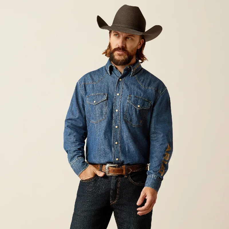 Men's Moisture - Wicking Performance Fabric Casual Shirts for Outdoor ActivitiesMen's Ariat Team Snap Front Shirt #10051867X Men's Moisture - Wicking Performance Fabric Casual Shirts for Outdoor ActivitiesMen's Ariat Team Snap Front Shirt #10051867X