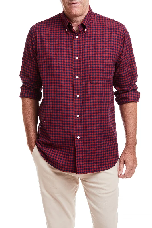 Men's Graphic - Printed Casual Shirts with Pop - Culture References for a Fun and Stylish LookChase Shirt Red and Navy Buffalo Check Men's Graphic - Printed Casual Shirts with Pop - Culture References for a Fun and Stylish LookChase Shirt Red and Navy Buffalo Check