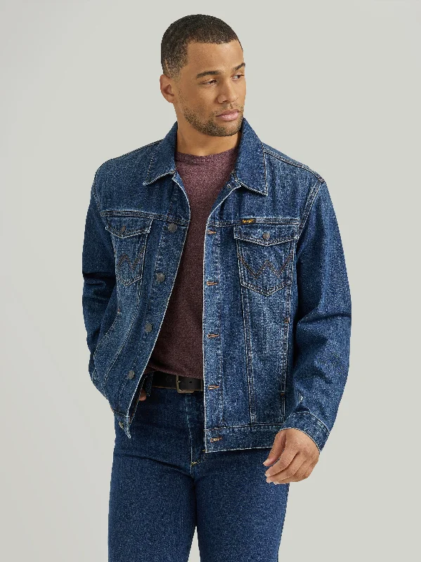 Men's Stretch - Fabric Casual Shirts in Navy Blue for a Comfortable and Flexible FitMen's Wrangler Lined Denim Jacket #112353399 Men's Stretch - Fabric Casual Shirts in Navy Blue for a Comfortable and Flexible FitMen's Wrangler Lined Denim Jacket #112353399
