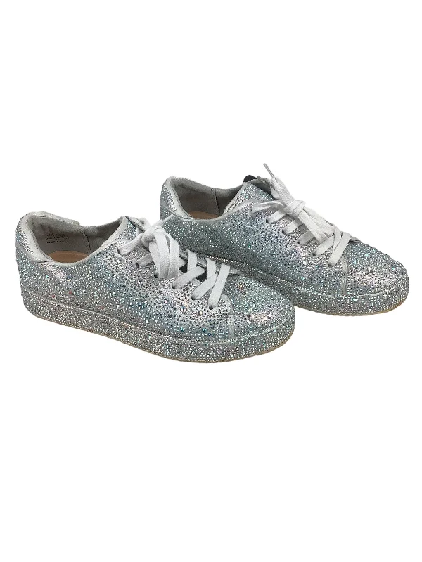 Shoes Sneakers By Inc In Silver, Size: 6