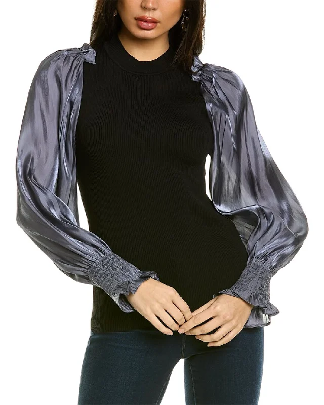 Gracia Satin Sleeve Top