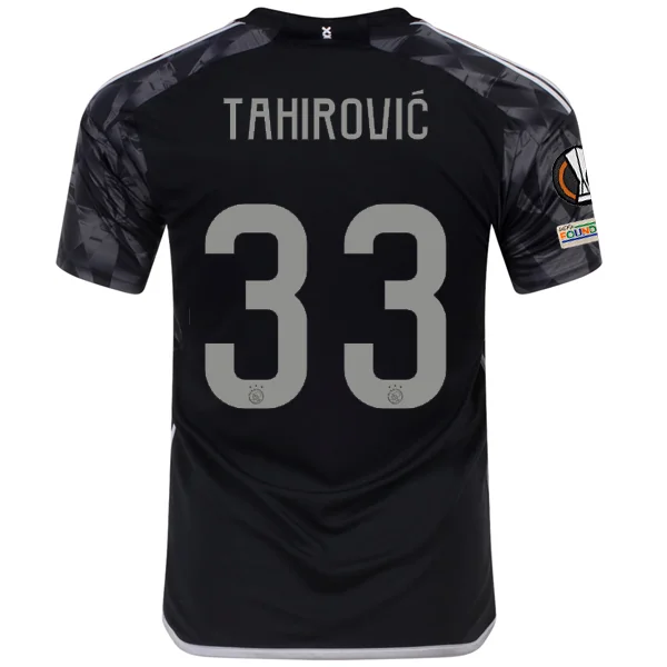 Men's Replica Hockey Jerseys of Star Players for Devoted Ice Hockey Supportersadidas Ajax Benjamin Tahirović Third Jersey w/ Europa League Patches 23/24 (Black) Men's Replica Hockey Jerseys of Star Players for Devoted Ice Hockey Supportersadidas Ajax Benjamin Tahirović Third Jersey w/ Europa League Patches 23/24 (Black)