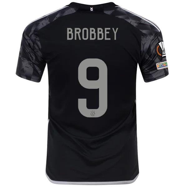 Men's Replica Hockey Jerseys of Star Players for Devoted Ice Hockey Supportersadidas Ajax Brian Brobbey Third Jersey w/ Europa League Patches 23/24 (Black) Men's Replica Hockey Jerseys of Star Players for Devoted Ice Hockey Supportersadidas Ajax Brian Brobbey Third Jersey w/ Europa League Patches 23/24 (Black)