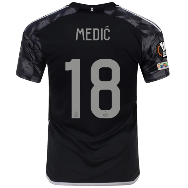 Men's Custom - Embroidered Volleyball Jerseys for Team Uniforms or Personalized Gearadidas Ajax Jakov Medić Third Jersey w/ Europa League Patches 23/24 (Black) Men's Custom - Embroidered Volleyball Jerseys for Team Uniforms or Personalized Gearadidas Ajax Jakov Medić Third Jersey w/ Europa League Patches 23/24 (Black)