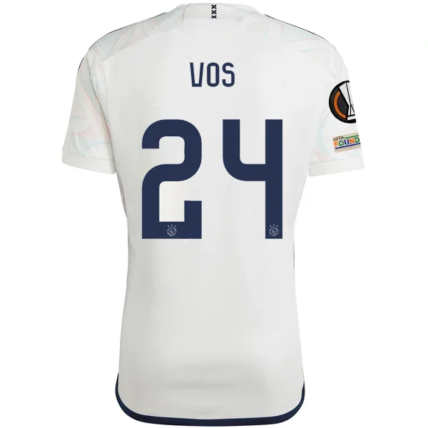Men's Retro Soccer Jerseys of Famous Clubs from the 90s for Nostalgic Football Enthusiastsadidas Ajax Silvano Vos Away Jersey w/ Europa League Patches 23/24 (Core White) Men's Retro Soccer Jerseys of Famous Clubs from the 90s for Nostalgic Football Enthusiastsadidas Ajax Silvano Vos Away Jersey w/ Europa League Patches 23/24 (Core White)