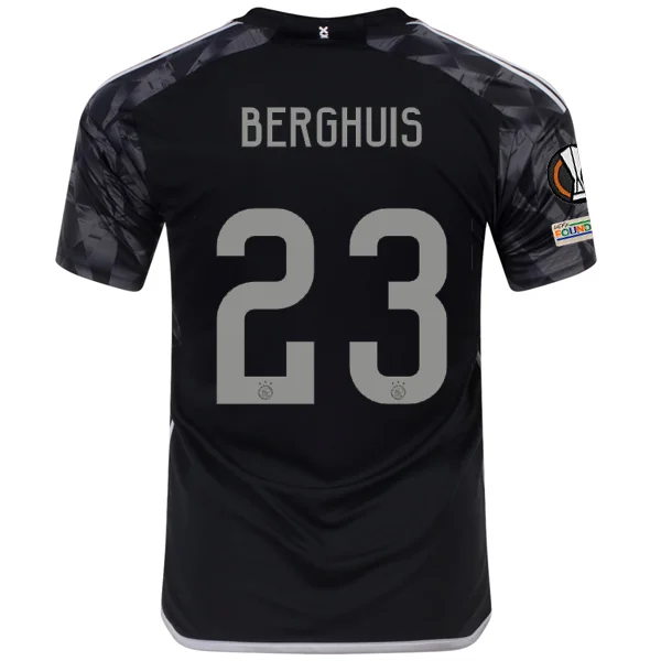 Men's Vintage American Football Jerseys of Legendary Teams for Collectors and Fansadidas Ajax Steven Berghuis Third Jersey w/ Europa League Patches 23/24 (Black) Men's Vintage American Football Jerseys of Legendary Teams for Collectors and Fansadidas Ajax Steven Berghuis Third Jersey w/ Europa League Patches 23/24 (Black)