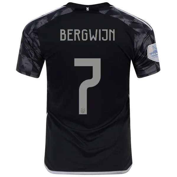 Men's Replica Hockey Jerseys of Star Players for Devoted Ice Hockey Supportersadidas Ajax Steven Bergwijn Third Jersey w/ Eredivise League Patch 23/24 (Black) Men's Replica Hockey Jerseys of Star Players for Devoted Ice Hockey Supportersadidas Ajax Steven Bergwijn Third Jersey w/ Eredivise League Patch 23/24 (Black)