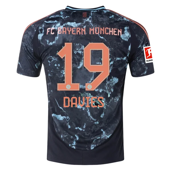 Men's Breathable Polyester Running Jerseys in Bright Neon Colors for High - Visibility Workoutsadidas Bayern Munich Alphonso Davies Away Jersey w/ Bundesliga Patch 24/25 (Black/Copper/Blue) Men's Breathable Polyester Running Jerseys in Bright Neon Colors for High - Visibility Workoutsadidas Bayern Munich Alphonso Davies Away Jersey w/ Bundesliga Patch 24/25 (Black/Copper/Blue)