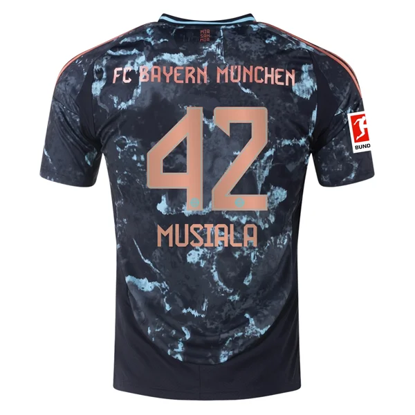 Men's Retro Soccer Jerseys of Famous Clubs from the 90s for Nostalgic Football Enthusiastsadidas Bayern Munich Jamal Musiala Away Jersey w/ Bundesliga Patch 24/25 (Black/Copper/Blue) Men's Retro Soccer Jerseys of Famous Clubs from the 90s for Nostalgic Football Enthusiastsadidas Bayern Munich Jamal Musiala Away Jersey w/ Bundesliga Patch 24/25 (Black/Copper/Blue)