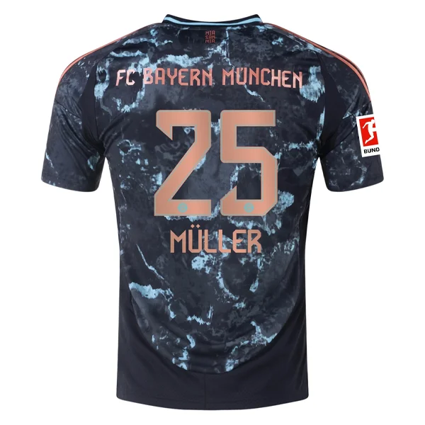 Men's Limited - Release American Football Jerseys of Rookie Stars for Early Adopters and Fansadidas Bayern Munich Thomas Mueller Away Jersey w/ Bundesliga Patch 24/25 (Black/Copper/Blue) Men's Limited - Release American Football Jerseys of Rookie Stars for Early Adopters and Fansadidas Bayern Munich Thomas Mueller Away Jersey w/ Bundesliga Patch 24/25 (Black/Copper/Blue)