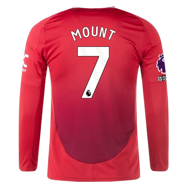 Men's Breathable Polyester Running Jerseys in Bright Neon Colors for High - Visibility Workoutsadidas Manchester United Mason Mount Long Sleeve Home Jersey w/ EPL + No Room For Racism Patches24/25 (Red) Men's Breathable Polyester Running Jerseys in Bright Neon Colors for High - Visibility Workoutsadidas Manchester United Mason Mount Long Sleeve Home Jersey w/ EPL + No Room For Racism Patches24/25 (Red)