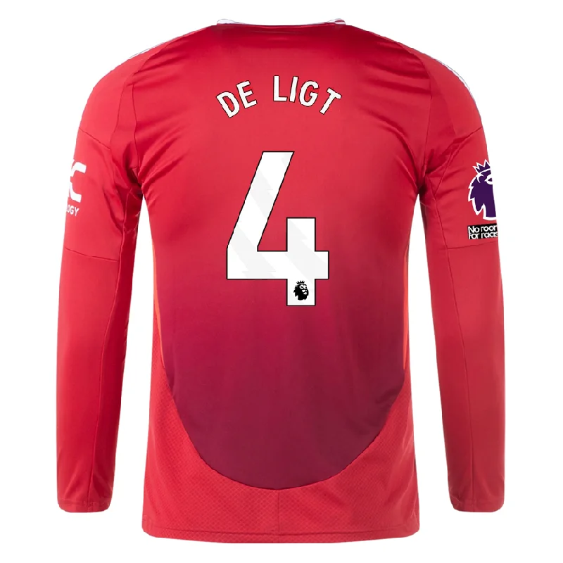 Men's Retro Soccer Jerseys of Famous Clubs from the 90s for Nostalgic Football Enthusiastsadidas Manchester United Matthijs De Ligt Long Sleeve Home Jersey w/ EPL + No Room For Racism Patches24/25 (Red) Men's Retro Soccer Jerseys of Famous Clubs from the 90s for Nostalgic Football Enthusiastsadidas Manchester United Matthijs De Ligt Long Sleeve Home Jersey w/ EPL + No Room For Racism Patches24/25 (Red)