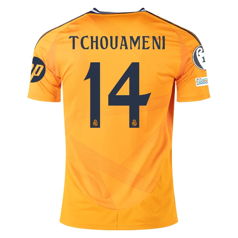 Men's Retro Hockey Jerseys with Classic Stripes and Logos for a Nostalgic Hockey Aestheticadidas Real Madrid Aurélien Tchouaméni Away Jersey w/ Champions League Patches 24/25 (Crew Orange) Men's Retro Hockey Jerseys with Classic Stripes and Logos for a Nostalgic Hockey Aestheticadidas Real Madrid Aurélien Tchouaméni Away Jersey w/ Champions League Patches 24/25 (Crew Orange)