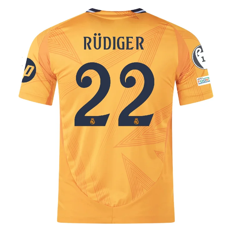 Men's Custom - Printed Baseball Jerseys with Player Names and Numbers for Personalized Styleadidas Real Madrid Authentic Antonio Rudiger Away Jersey w/ Champions League Patches 24/25 (Crew Orange) Men's Custom - Printed Baseball Jerseys with Player Names and Numbers for Personalized Styleadidas Real Madrid Authentic Antonio Rudiger Away Jersey w/ Champions League Patches 24/25 (Crew Orange)
