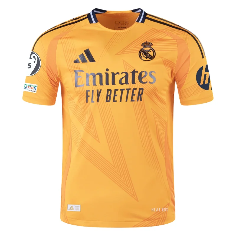 Men's Authentic Soccer Jerseys of National Teams for International Football Eventsadidas Real Madrid Authentic Away Jersey w/ Champions League Patches 24/25 (Crew Orange) Men's Authentic Soccer Jerseys of National Teams for International Football Eventsadidas Real Madrid Authentic Away Jersey w/ Champions League Patches 24/25 (Crew Orange)