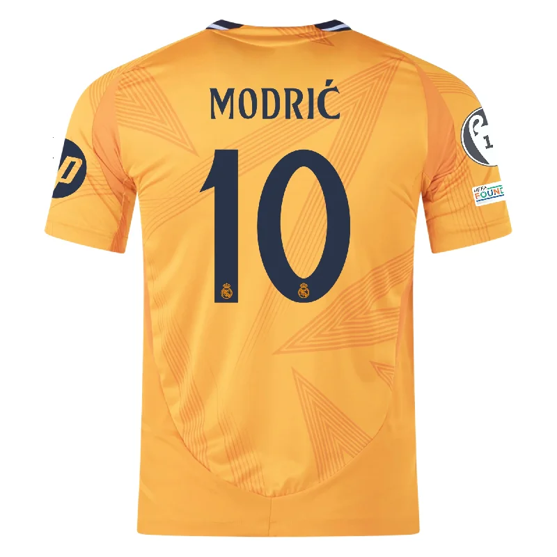 Men's Moisture - Wicking Golf Jerseys with UV Protection for Comfortable Rounds on the Courseadidas Real Madrid Authentic Luka Modric Away Jersey w/ Champions League Patches 24/25 (Crew Orange) Men's Moisture - Wicking Golf Jerseys with UV Protection for Comfortable Rounds on the Courseadidas Real Madrid Authentic Luka Modric Away Jersey w/ Champions League Patches 24/25 (Crew Orange)