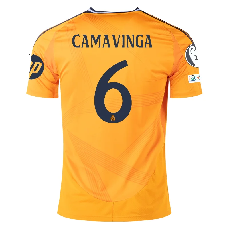 Men's Custom - Embroidered Volleyball Jerseys for Team Uniforms or Personalized Gearadidas Real Madrid Eduardo Camavinga Away Jersey w/ Champions League Patches 24/25 (Crew Orange) Men's Custom - Embroidered Volleyball Jerseys for Team Uniforms or Personalized Gearadidas Real Madrid Eduardo Camavinga Away Jersey w/ Champions League Patches 24/25 (Crew Orange)