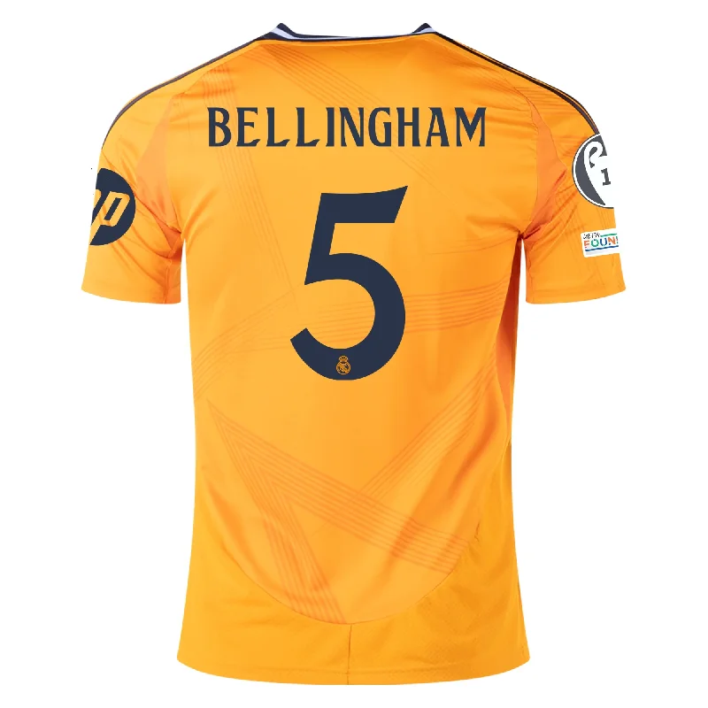 Men's Custom - Printed Baseball Jerseys with Player Names and Numbers for Personalized Styleadidas Real Madrid Jude Bellingham Away Jersey w/ Champions League Patches 24/25 (Crew Orange) Men's Custom - Printed Baseball Jerseys with Player Names and Numbers for Personalized Styleadidas Real Madrid Jude Bellingham Away Jersey w/ Champions League Patches 24/25 (Crew Orange)
