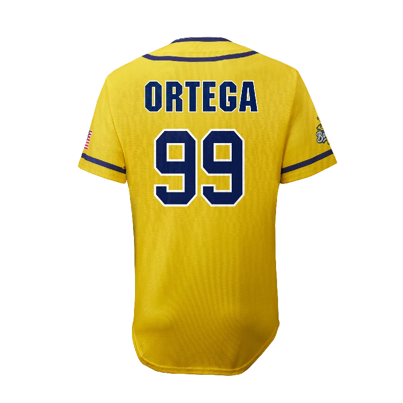 Men's Vintage American Football Jerseys of Legendary Teams for Collectors and FansBananas Ray Ortega #99 EvoShield Player Jersey - Yellow Men's Vintage American Football Jerseys of Legendary Teams for Collectors and FansBananas Ray Ortega #99 EvoShield Player Jersey - Yellow
