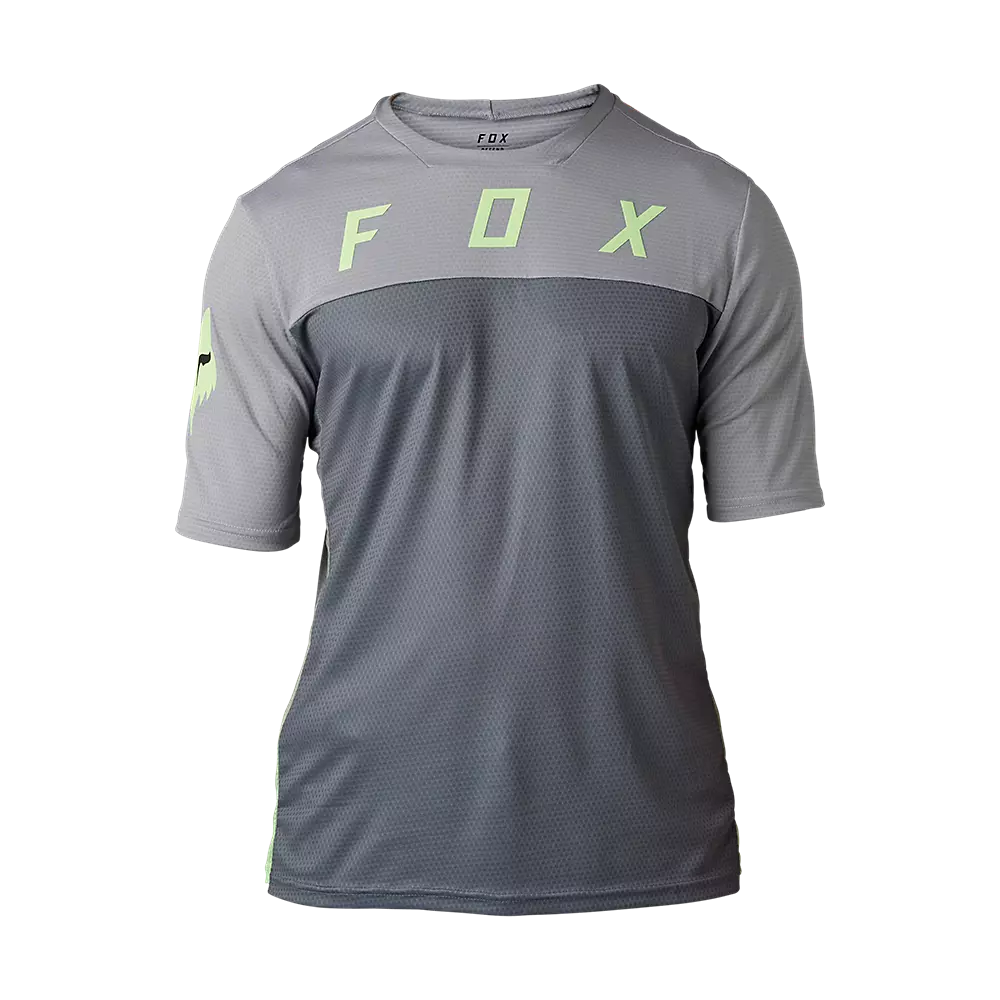 Men's Moisture - Wicking Golf Jerseys with UV Protection for Comfortable Rounds on the CourseFox Racing Defend Short Sleeve MTB Jersey - CEKT - Black-Gray Men's Moisture - Wicking Golf Jerseys with UV Protection for Comfortable Rounds on the CourseFox Racing Defend Short Sleeve MTB Jersey - CEKT - Black-Gray