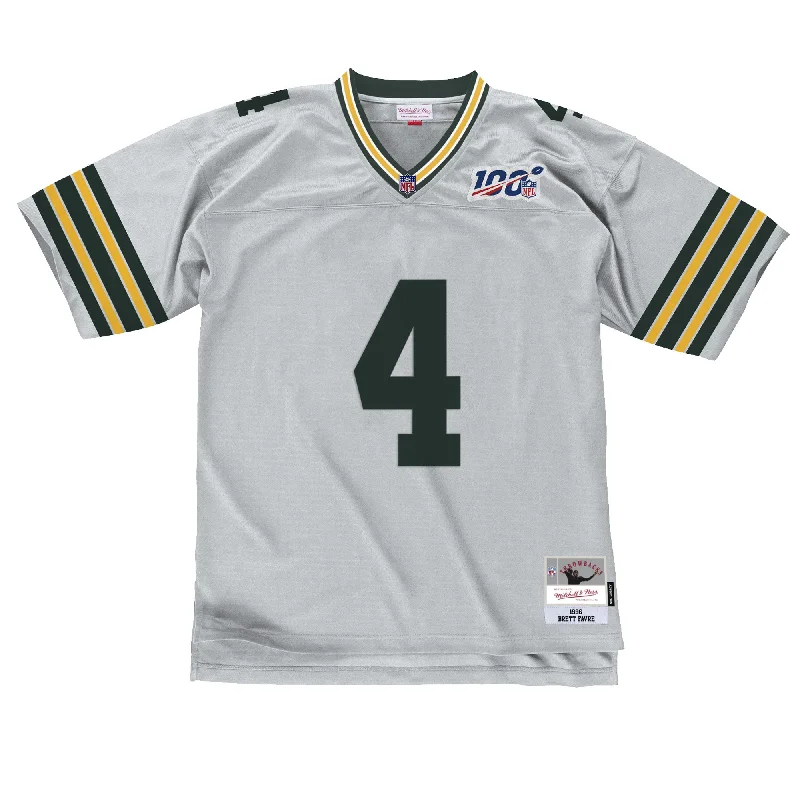 Men's Retro Soccer Jerseys of Famous Clubs from the 90s for Nostalgic Football EnthusiastsGreen Bay Packers Brett Favre #4 100 Year Silver Legacy Replica Jersey Men's Retro Soccer Jerseys of Famous Clubs from the 90s for Nostalgic Football EnthusiastsGreen Bay Packers Brett Favre #4 100 Year Silver Legacy Replica Jersey
