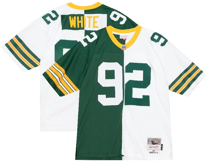 Men's Authentic Soccer Jerseys of National Teams for International Football EventsGreen Bay Packers Reggie White 1996 Split Legacy Jersey Men's Authentic Soccer Jerseys of National Teams for International Football EventsGreen Bay Packers Reggie White 1996 Split Legacy Jersey