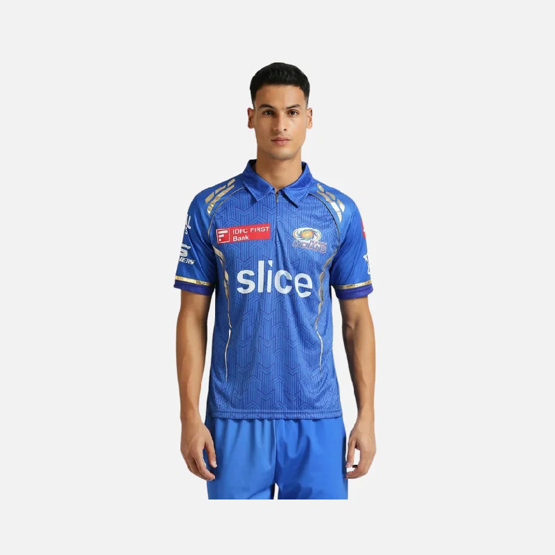 Men's Cycling Jerseys with Reflective Stripes for Safe and Stylish Rides at NightI.P.L Mumbai Indians Match Plain Jersey 2024 -Blue Men's Cycling Jerseys with Reflective Stripes for Safe and Stylish Rides at NightI.P.L Mumbai Indians Match Plain Jersey 2024 -Blue