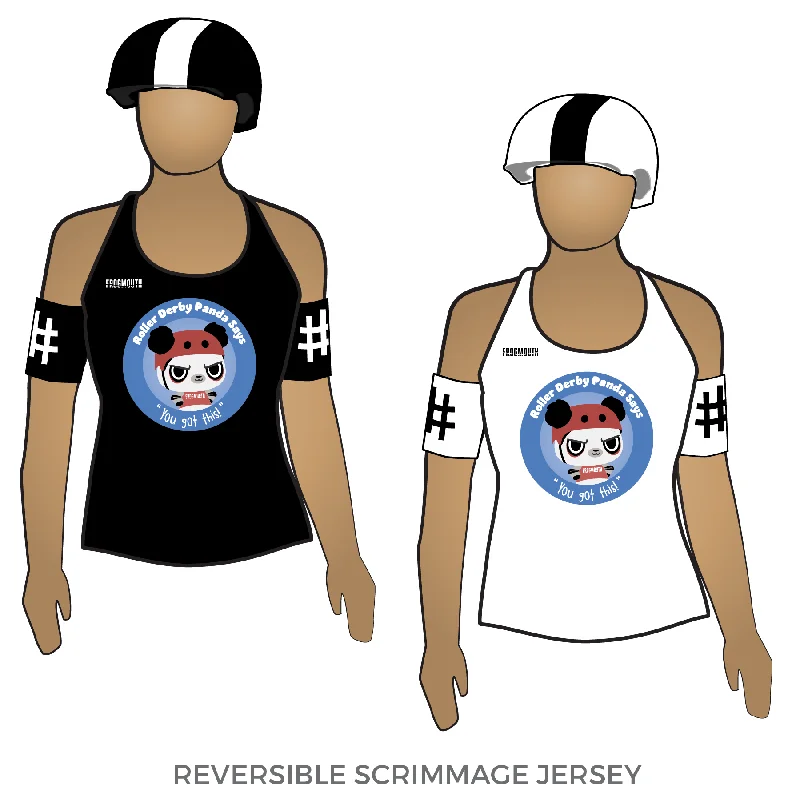 Men's Vintage American Football Jerseys of Legendary Teams for Collectors and FansKawaii Roller Derby Panda: Reversible Scrimmage Jersey (White Ash / Black Ash) Men's Vintage American Football Jerseys of Legendary Teams for Collectors and FansKawaii Roller Derby Panda: Reversible Scrimmage Jersey (White Ash / Black Ash)
