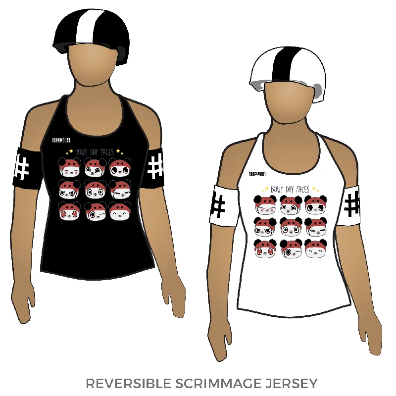 Men's Basketball Jerseys in Sleeveless Design for Enhanced Mobility on the CourtKawaii Roller Derby Bout Day Faces: Reversible Scrimmage Jersey (White Ash / Black Ash) Men's Basketball Jerseys in Sleeveless Design for Enhanced Mobility on the CourtKawaii Roller Derby Bout Day Faces: Reversible Scrimmage Jersey (White Ash / Black Ash)