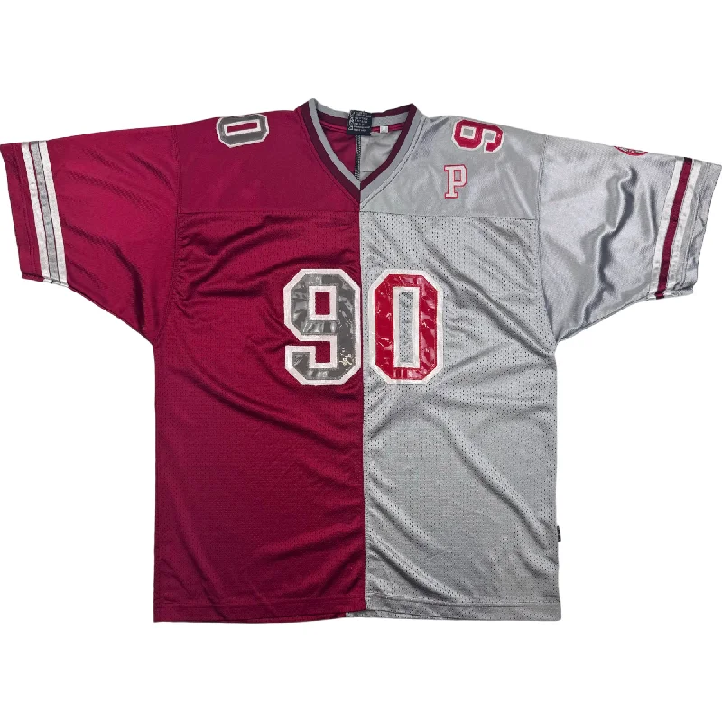 Men's Replica Hockey Jerseys of Star Players for Devoted Ice Hockey SupportersLos Angeles Two-Tone American Football Jersey Maroon Grey
