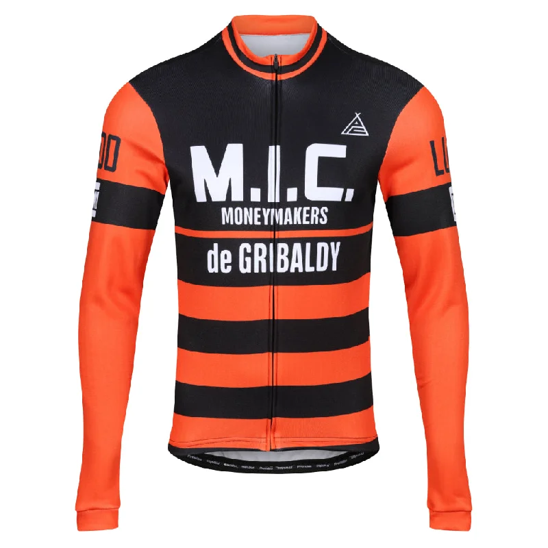 Men's Custom - Printed Baseball Jerseys with Player Names and Numbers for Personalized StyleM.I.C. Moneymakers Retro Long Sleeve Jersey Men's Custom - Printed Baseball Jerseys with Player Names and Numbers for Personalized StyleM.I.C. Moneymakers Retro Long Sleeve Jersey