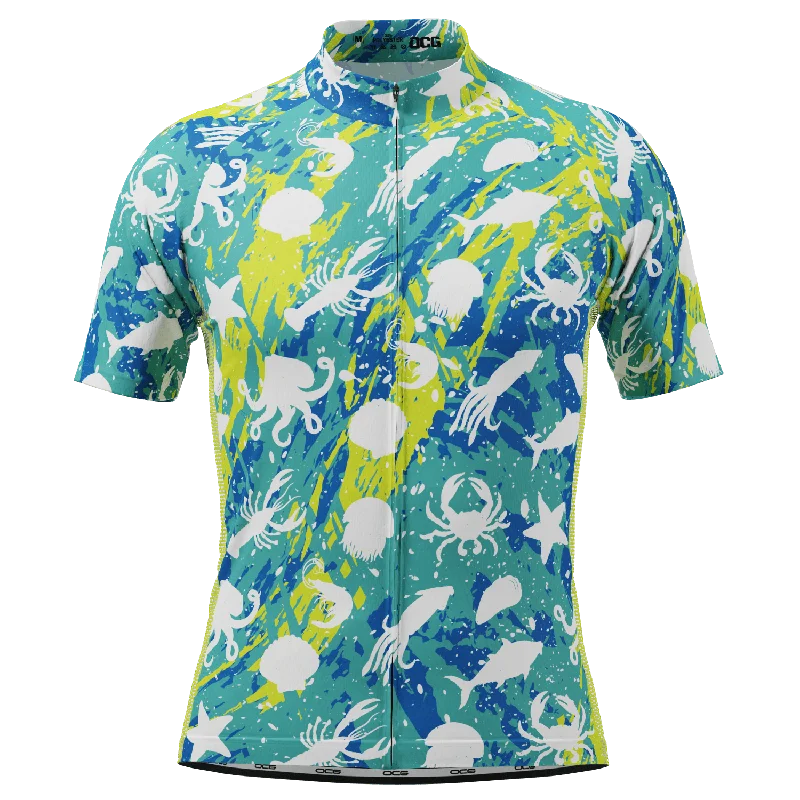 Men's Throwback Rugby Jerseys of Historic Matches and Teams for Rugby History BuffsMen's Sea Life Short Sleeve Cycling Jersey Men's Throwback Rugby Jerseys of Historic Matches and Teams for Rugby History BuffsMen's Sea Life Short Sleeve Cycling Jersey