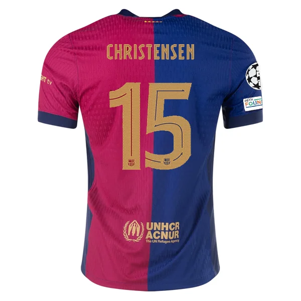 Men's Replica Hockey Jerseys of Star Players for Devoted Ice Hockey SupportersNike Barcelona Authentic Andreas Christensen Home Jersey w/ Champions League Patches 24/25 (Royal/Nobel Red/Club Gold)