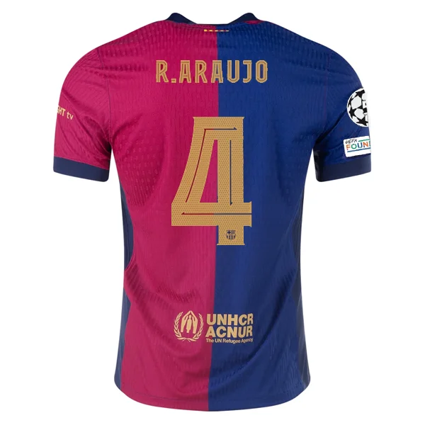 Men's Custom - Embroidered Volleyball Jerseys for Team Uniforms or Personalized GearNike Barcelona Authentic Ronald Araujo Home Jersey w/ Champions League Patches 24/25 (Royal/Nobel Red/Club Gold) Men's Custom - Embroidered Volleyball Jerseys for Team Uniforms or Personalized GearNike Barcelona Authentic Ronald Araujo Home Jersey w/ Champions League Patches 24/25 (Royal/Nobel Red/Club Gold)