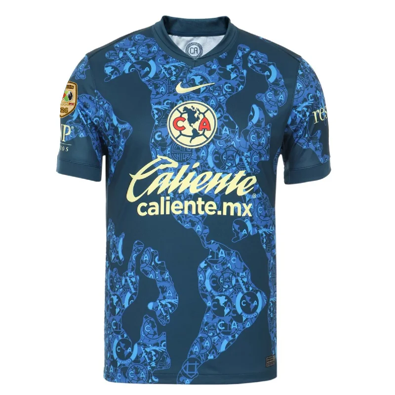Men's Moisture - Wicking Lacrosse Jerseys with Mesh Panels for Optimal Performance on the FieldNike Club America Away Jersey w/ Liga MX C24 Patch 24/25 (Valerian Blue/Lemon Chiffon) Men's Moisture - Wicking Lacrosse Jerseys with Mesh Panels for Optimal Performance on the FieldNike Club America Away Jersey w/ Liga MX C24 Patch 24/25 (Valerian Blue/Lemon Chiffon)