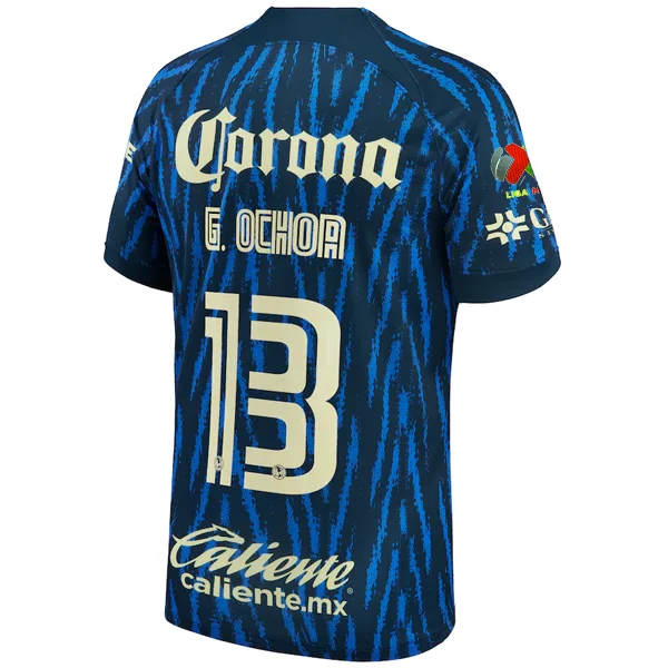 Men's Custom - Embroidered Volleyball Jerseys for Team Uniforms or Personalized GearNike Club America Guillermo Ochoa Away Jersey w/ Liga MX Patch 22/23 (Armory Navy/Lemon Chiffon) Men's Custom - Embroidered Volleyball Jerseys for Team Uniforms or Personalized GearNike Club America Guillermo Ochoa Away Jersey w/ Liga MX Patch 22/23 (Armory Navy/Lemon Chiffon)