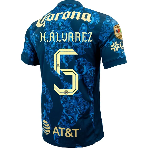Men's Throwback Tennis Jerseys Inspired by Iconic Matches and PlayersNike Club America Kevin Alvarez Away Jersey w/ Liga MX C24 Patch 24/25 (Valerian Blue/Lemon Chiffon) Men's Throwback Tennis Jerseys Inspired by Iconic Matches and PlayersNike Club America Kevin Alvarez Away Jersey w/ Liga MX C24 Patch 24/25 (Valerian Blue/Lemon Chiffon)