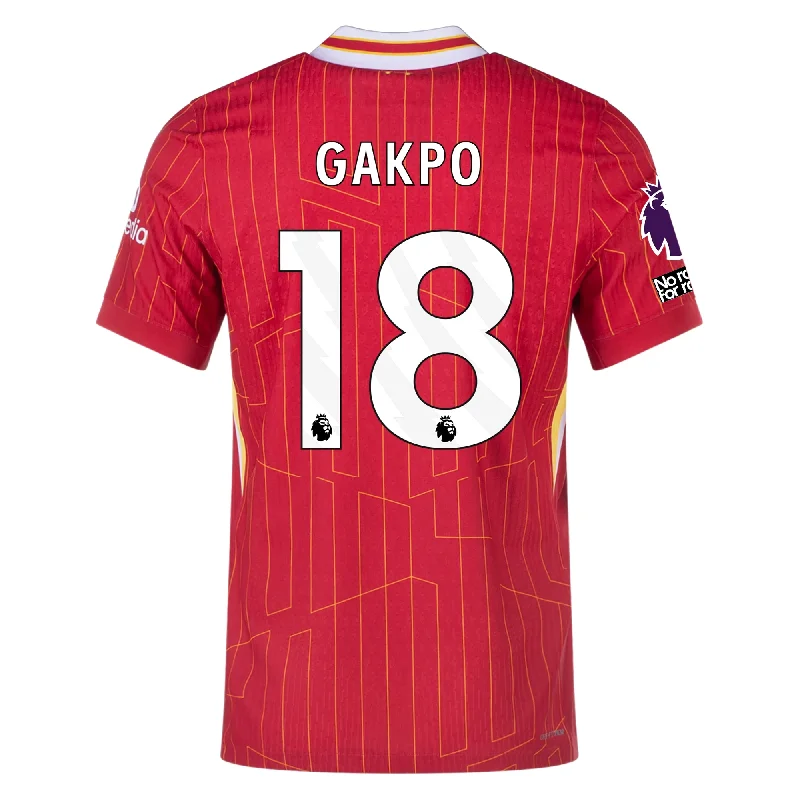 Men's Retro Hockey Jerseys with Classic Stripes and Logos for a Nostalgic Hockey AestheticNike Liverpool Match Authentic Cody Gakpo Home Jersey w/ EPL + No Room For Racism Patches 24/25 (Gym Red/Chrome Yellow) Men's Retro Hockey Jerseys with Classic Stripes and Logos for a Nostalgic Hockey AestheticNike Liverpool Match Authentic Cody Gakpo Home Jersey w/ EPL + No Room For Racism Patches 24/25 (Gym Red/Chrome Yellow)