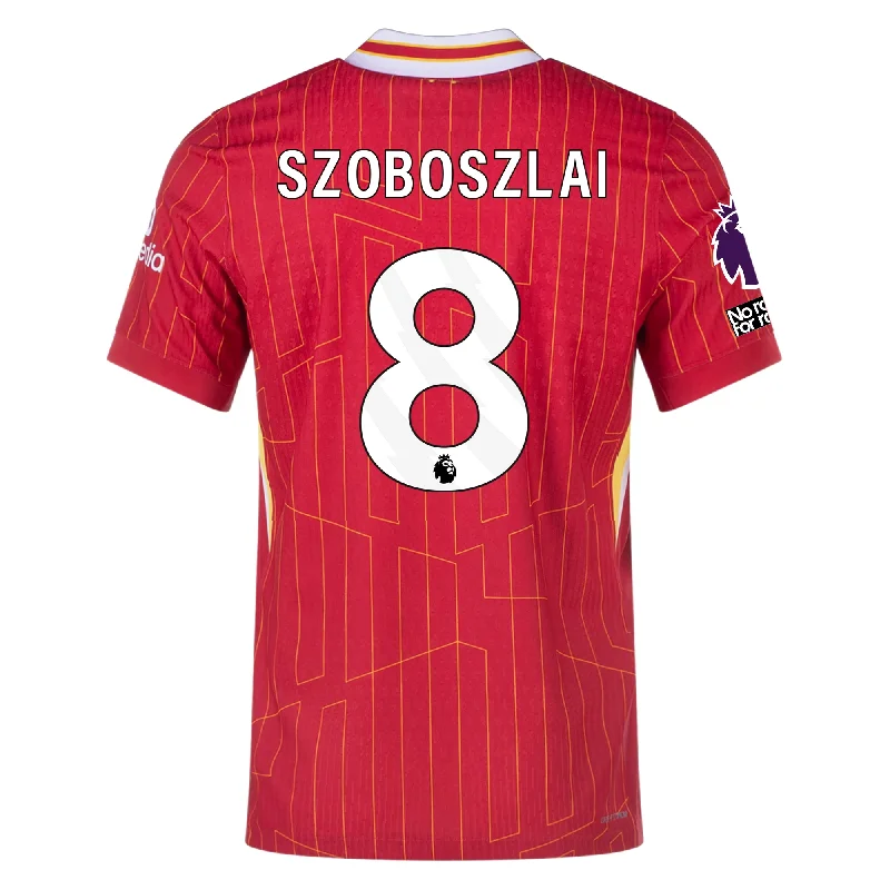 Men's Throwback Rugby Jerseys of Historic Matches and Teams for Rugby History BuffsNike Liverpool Match Authentic Dominik Szoboszlai Home Jersey w/ EPL + No Room For Racism Patches 24/25 (Gym Red/Chrome Yellow) Men's Throwback Rugby Jerseys of Historic Matches and Teams for Rugby History BuffsNike Liverpool Match Authentic Dominik Szoboszlai Home Jersey w/ EPL + No Room For Racism Patches 24/25 (Gym Red/Chrome Yellow)