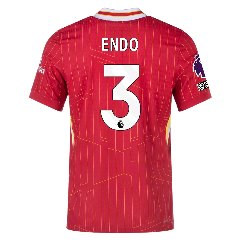 Men's Retro Soccer Jerseys of Famous Clubs from the 90s for Nostalgic Football EnthusiastsNike Liverpool Match Authentic Wataru Endō Home Jersey w/ EPL + No Room For Racism Patches 24/25 (Gym Red/Chrome Yellow) Men's Retro Soccer Jerseys of Famous Clubs from the 90s for Nostalgic Football EnthusiastsNike Liverpool Match Authentic Wataru Endō Home Jersey w/ EPL + No Room For Racism Patches 24/25 (Gym Red/Chrome Yellow)