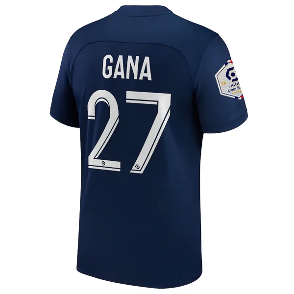 Men's Moisture - Wicking Lacrosse Jerseys with Mesh Panels for Optimal Performance on the FieldNike Paris Saint-Germain Gana Home Jersey w/ Ligue 1 Champion Patch 22/23 (Midnight Navy/White) Men's Moisture - Wicking Lacrosse Jerseys with Mesh Panels for Optimal Performance on the FieldNike Paris Saint-Germain Gana Home Jersey w/ Ligue 1 Champion Patch 22/23 (Midnight Navy/White)