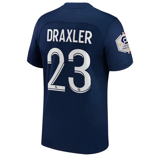 Men's Limited - Release American Football Jerseys of Rookie Stars for Early Adopters and FansNike Paris Saint-Germain Julian Draxler Home Jersey w/ Ligue 1 Champion Patch 22/23 (Midnight Navy/White) Men's Limited - Release American Football Jerseys of Rookie Stars for Early Adopters and FansNike Paris Saint-Germain Julian Draxler Home Jersey w/ Ligue 1 Champion Patch 22/23 (Midnight Navy/White)