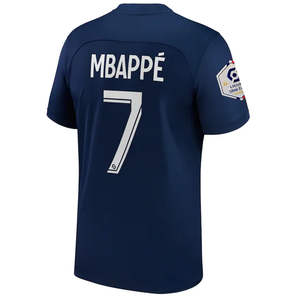 Men's Throwback Rugby Jerseys of Historic Matches and Teams for Rugby History BuffsNike Paris Saint-Germain Kylian Mbappe Home Jersey w/ Ligue 1 Champion Patch 22/23 (Midnight Navy/White) Men's Throwback Rugby Jerseys of Historic Matches and Teams for Rugby History BuffsNike Paris Saint-Germain Kylian Mbappe Home Jersey w/ Ligue 1 Champion Patch 22/23 (Midnight Navy/White)