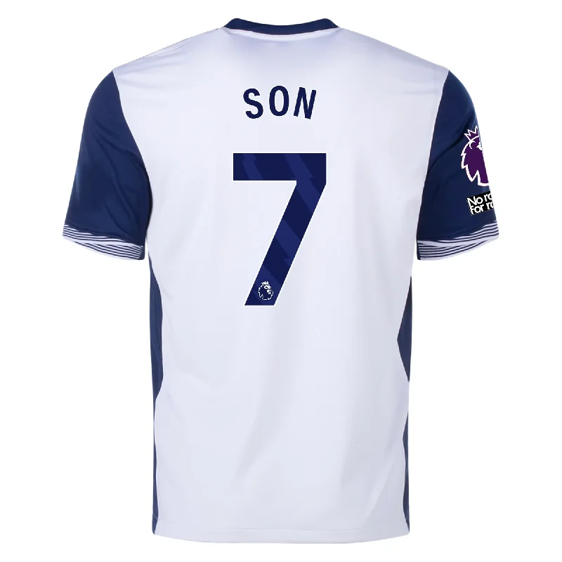 Men's Vintage American Football Jerseys of Legendary Teams for Collectors and FansNike Tottenham Son Home Jersey w/ EPL + No Room For Racism Patches 24/25 (White/Binary Blue) Men's Vintage American Football Jerseys of Legendary Teams for Collectors and FansNike Tottenham Son Home Jersey w/ EPL + No Room For Racism Patches 24/25 (White/Binary Blue)