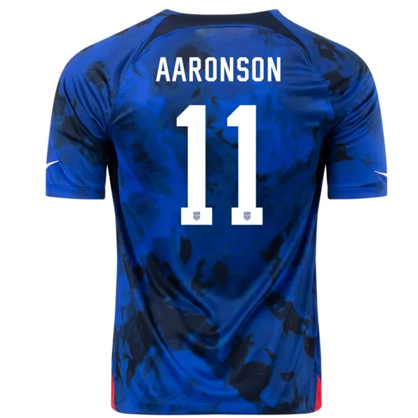 Men's Sustainable Organic Cotton Rugby Jerseys for Eco - Conscious Sports EnthusiastsNike United States Brenden Aaronson Away Jersey 22/23 (Bright Blue/White) Men's Sustainable Organic Cotton Rugby Jerseys for Eco - Conscious Sports EnthusiastsNike United States Brenden Aaronson Away Jersey 22/23 (Bright Blue/White)
